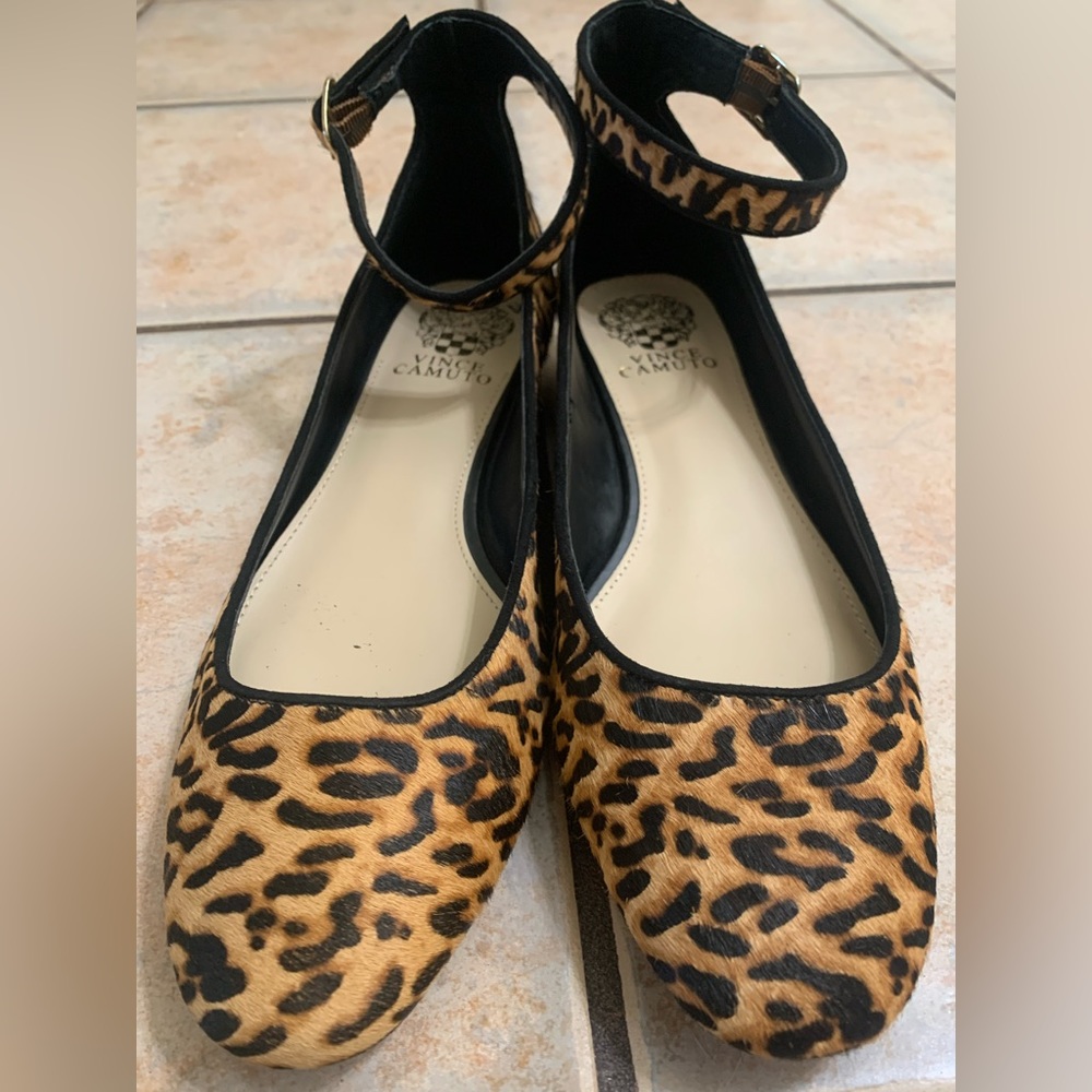 Vince Camuto Leopard Print Flats